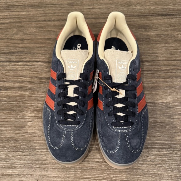 Adidas Gazelle Indoor Sneakers Original Legend Ink/Preloved Ruby JH5404 Sz 9.5 - Picture 4 of 5